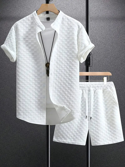 Polo shirt and shorts set for men - Oldmoneyculture