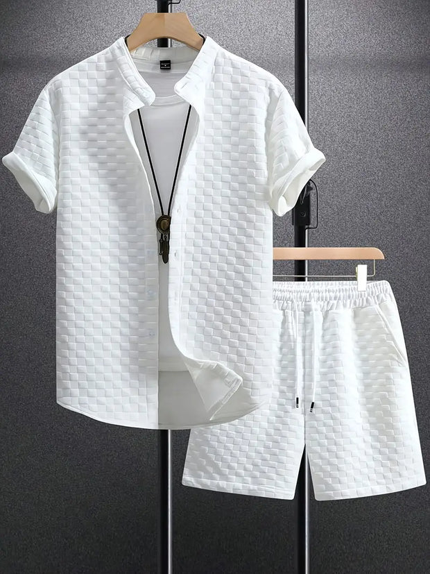 Polo shirt and shorts set for men - Oldmoneyculture