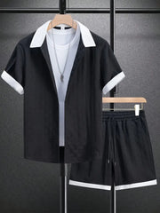 Summer shorts and shirt set for men - Oldmoneyculture