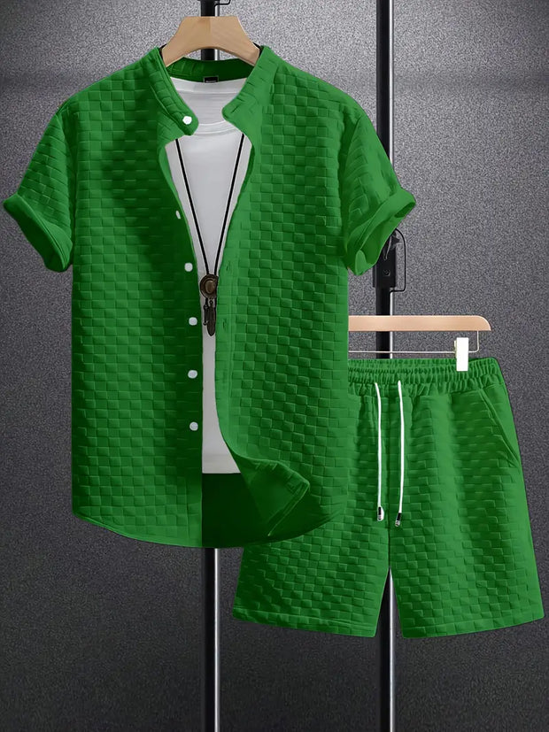 Polo shirt and shorts set for men - Oldmoneyculture
